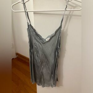 Aritzia blue camisole with lace detail. Worn once. Size small